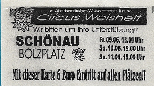 Circus-Weisheit-Schnau